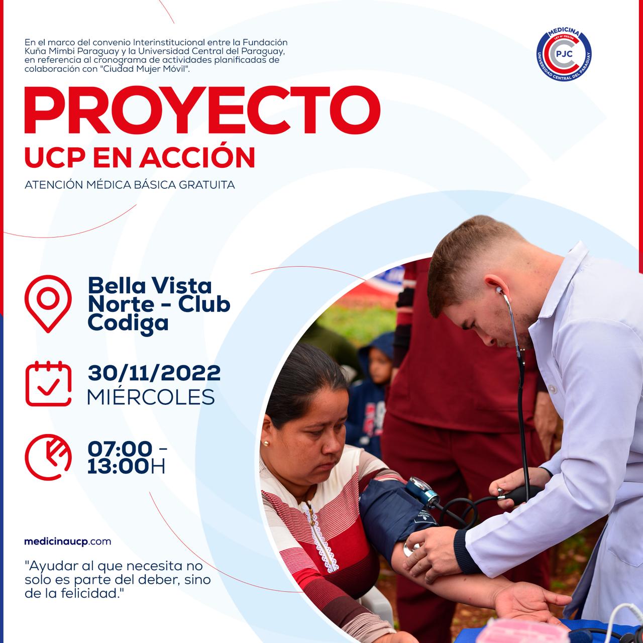 Atención médica gratuita de la UCP llega esta vez a la ciudad de Bella Vista Norte