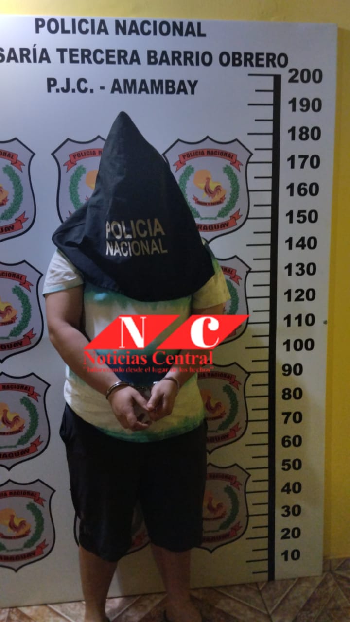 Brasileño es detenido con marihuana en la vía pública de barrio Obrero