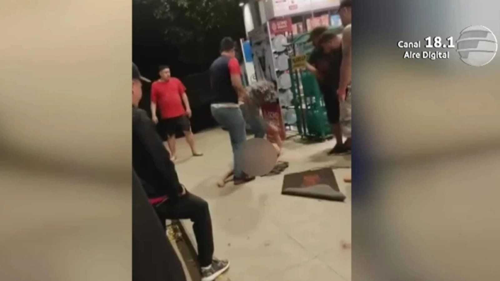 Dura golpiza sufrió un hombre por supuesto hurto de carne en un minimercado de Villa Elisa