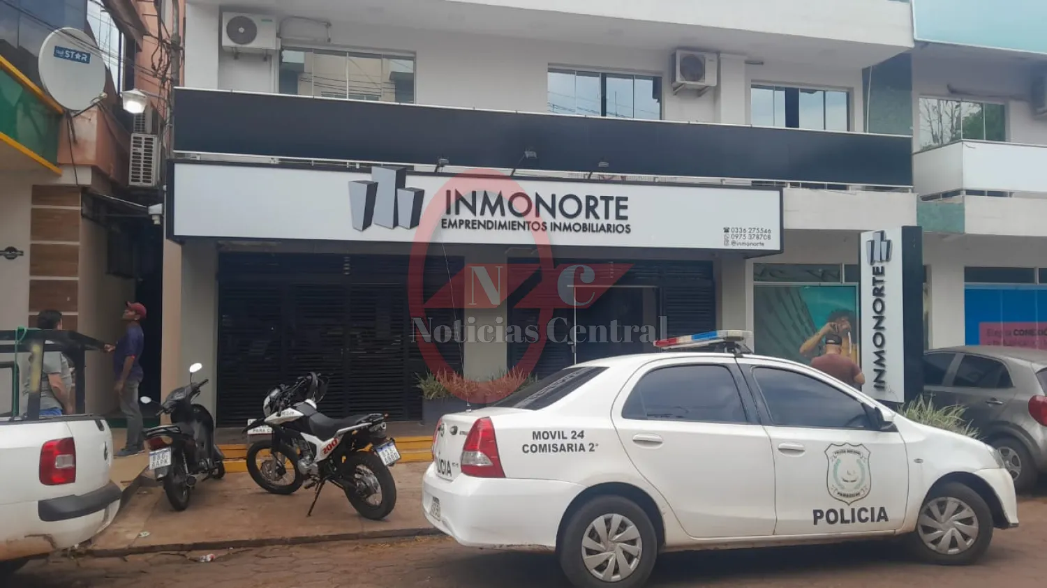 Asaltan inmobiliaria a metros de la Dirección de Policía de Amambay en Pedro Juan Caballero