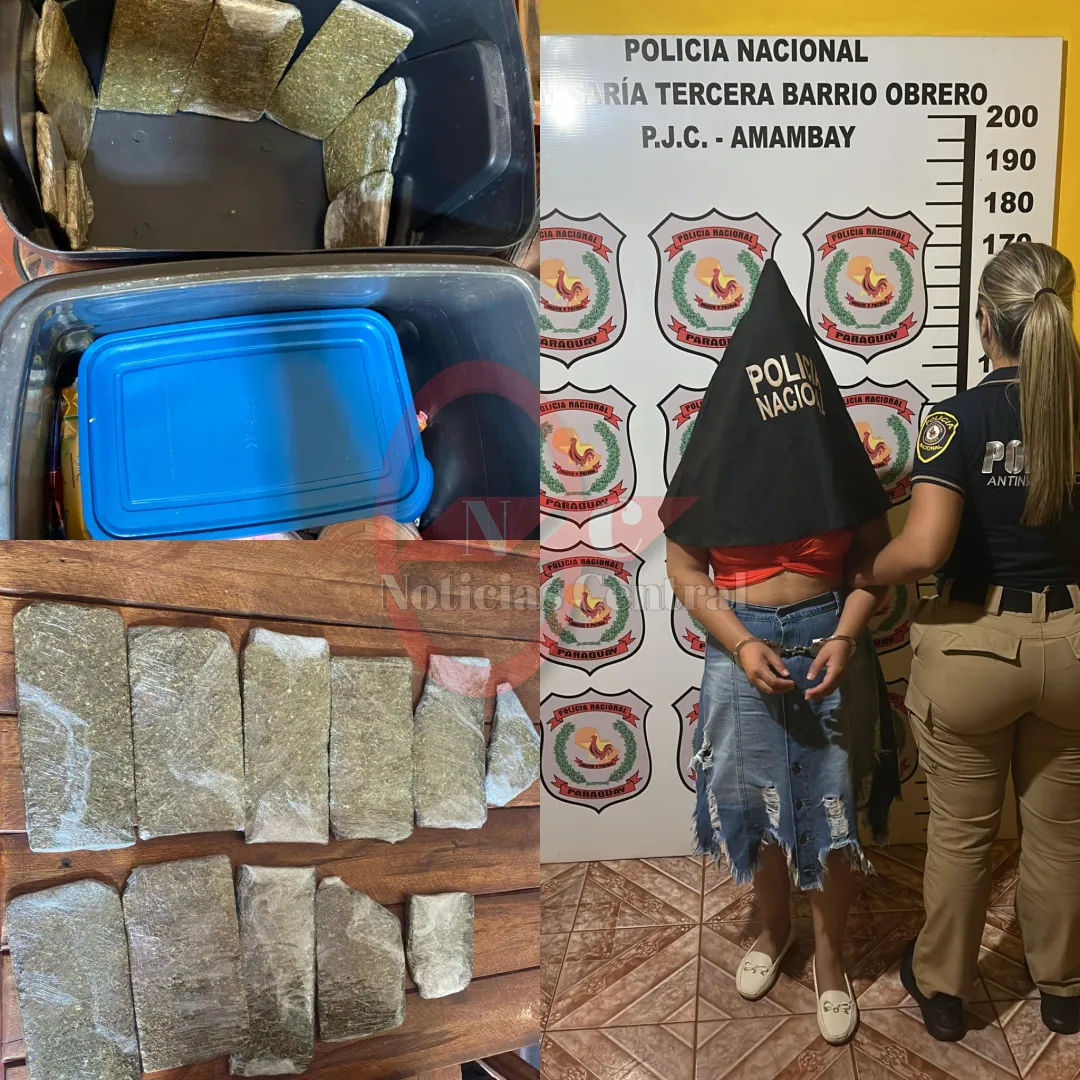 Aprehenden a una mujer por intentar introducir droga en la cárcel de Pedro Juan Caballero