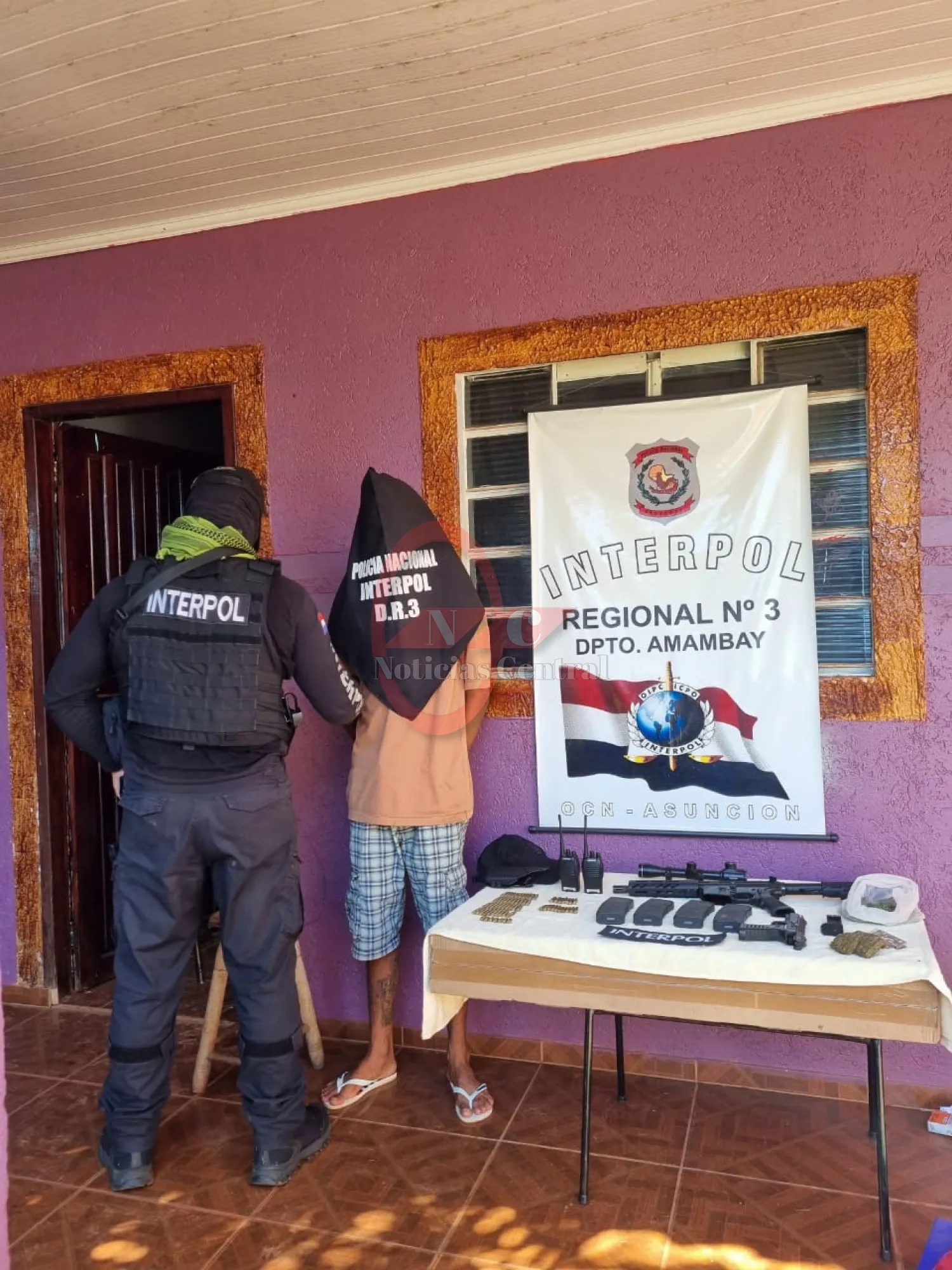 Brasileño detenido en Capitán Bado con fusil y municiones marcadas con inscripción de DIMABEL