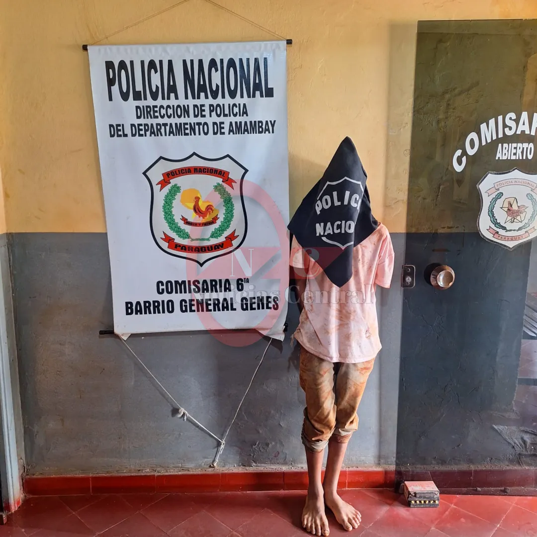 Menor de 16 años es detenido por hechos de hurto domiciliario en Pedro Juan Caballero