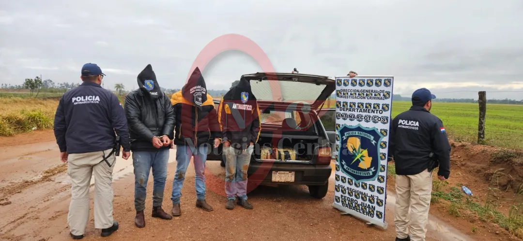 Pedro Juan Caballero: incautan marihuana y detienen a tres personas