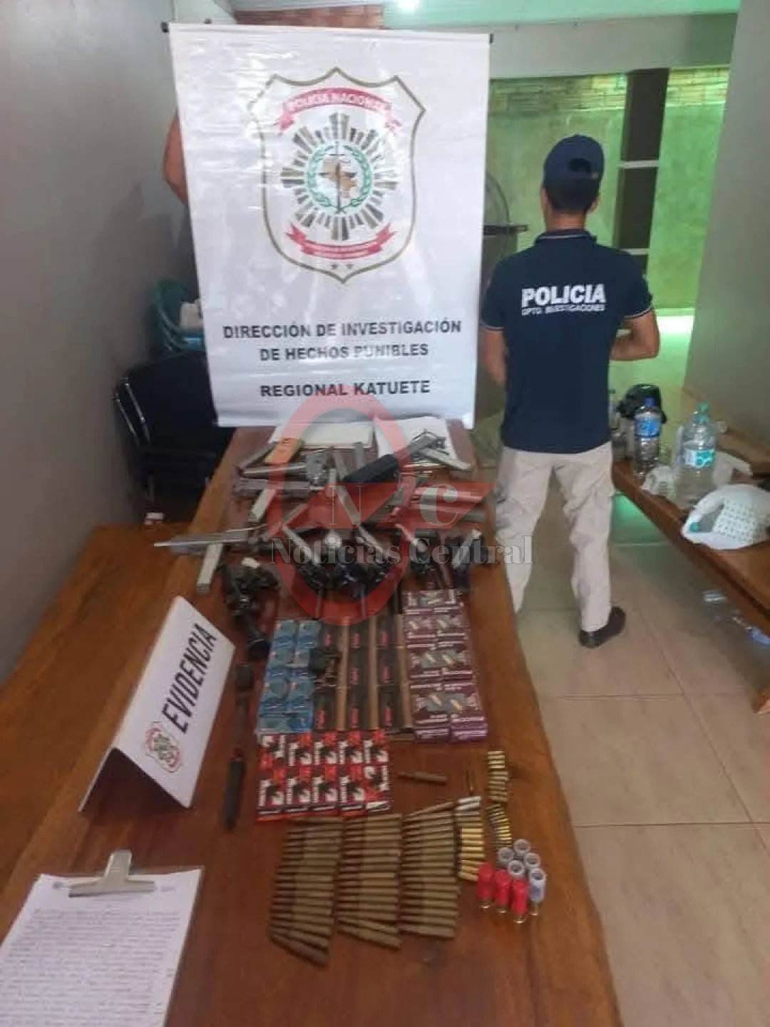 Descubren un arsenal en una vivienda de Katueté vinculado a crimen organizado