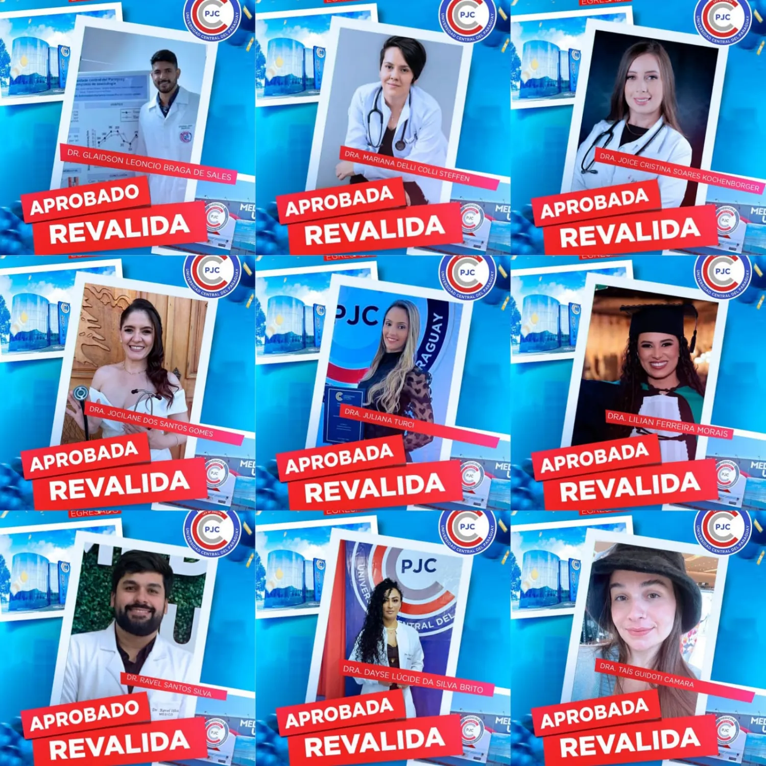 Médicos de la UCP-PJC arrasan en el Revalida Brasil 2025