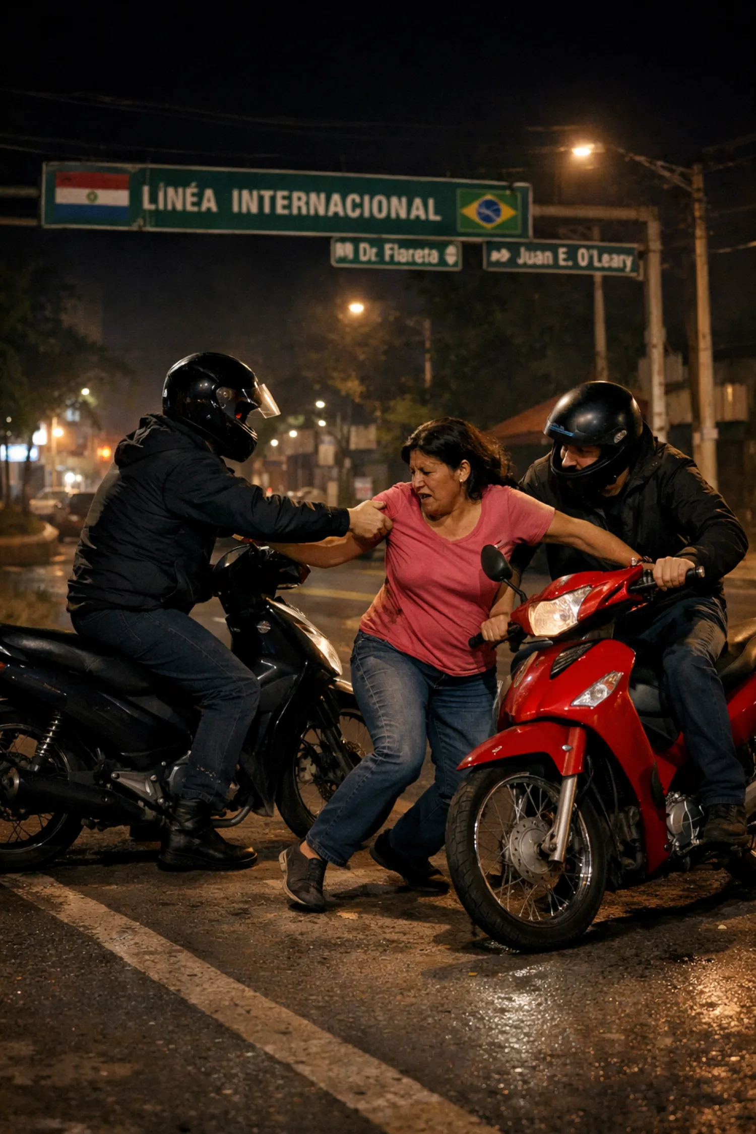 Asaltan a una mujer y le roban su motocicleta en la línea internacional