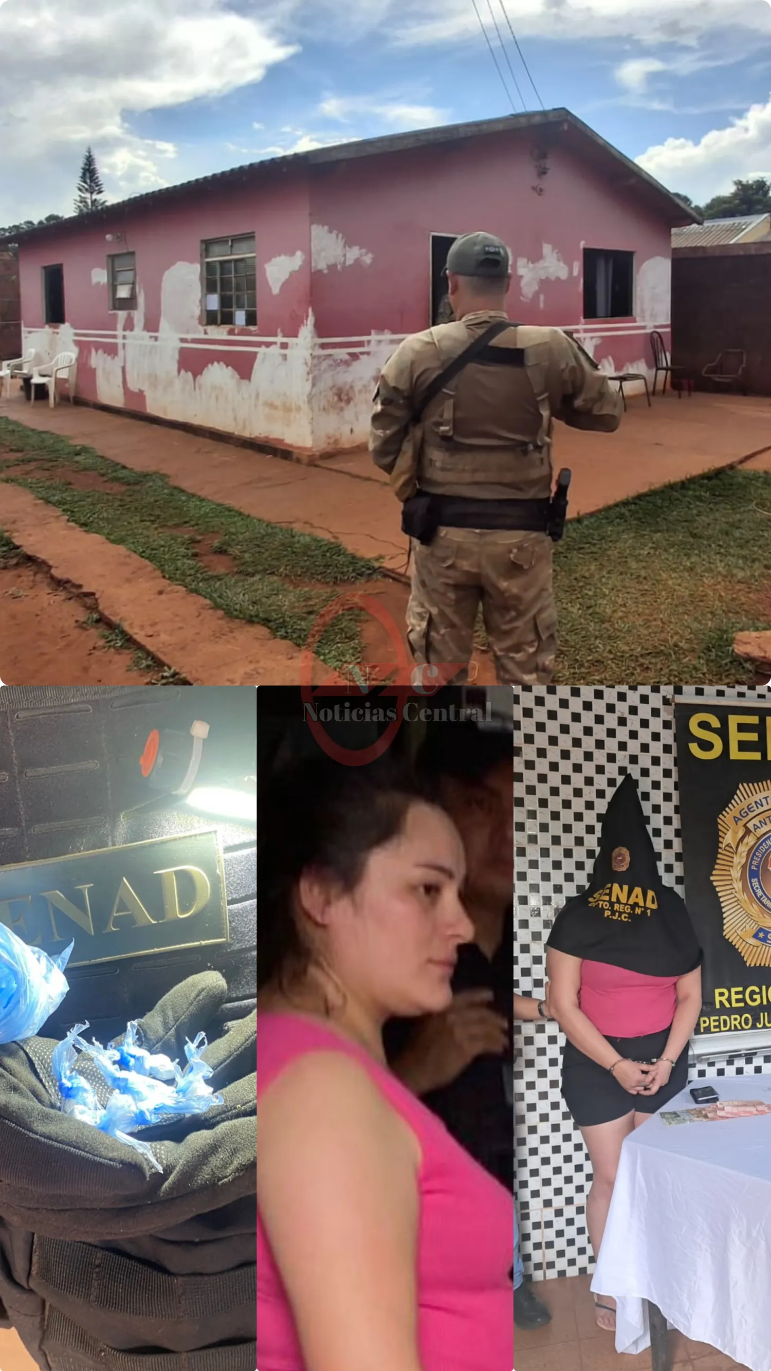 PJC: SENAD desmantela punto de venta de cocaína y aprehende a una mujer con antecedentes