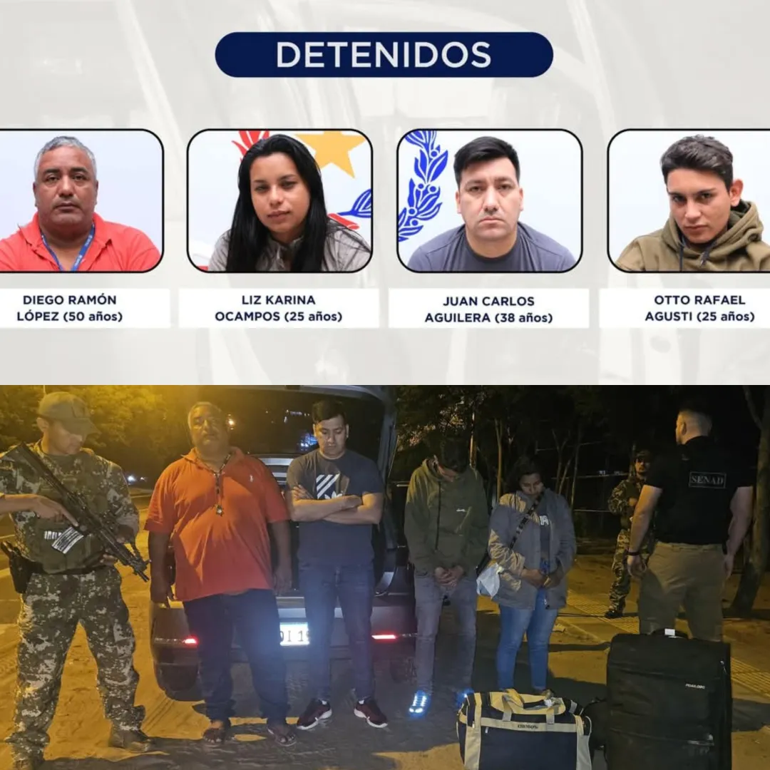 Pareja de pedrojuaninos con 23 kilos de marihuana vip en Parque Guazú