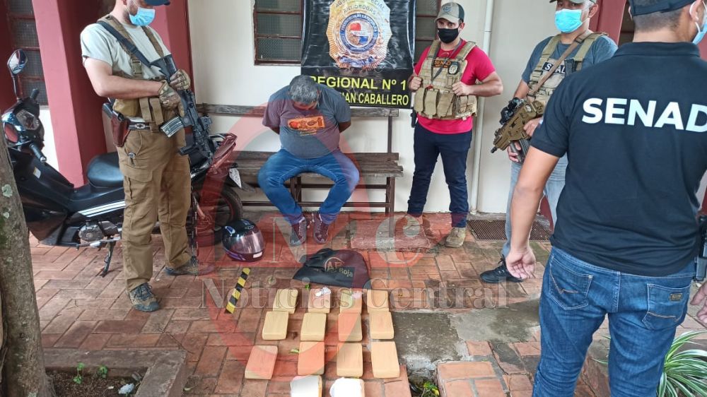 Hombre detenido con 14kg de cocaína en la vía pública 