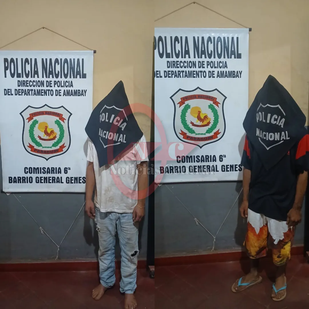 PJC: Policía recupera moto hurtada en el Hospital Regional y detiene a dos jóvenes