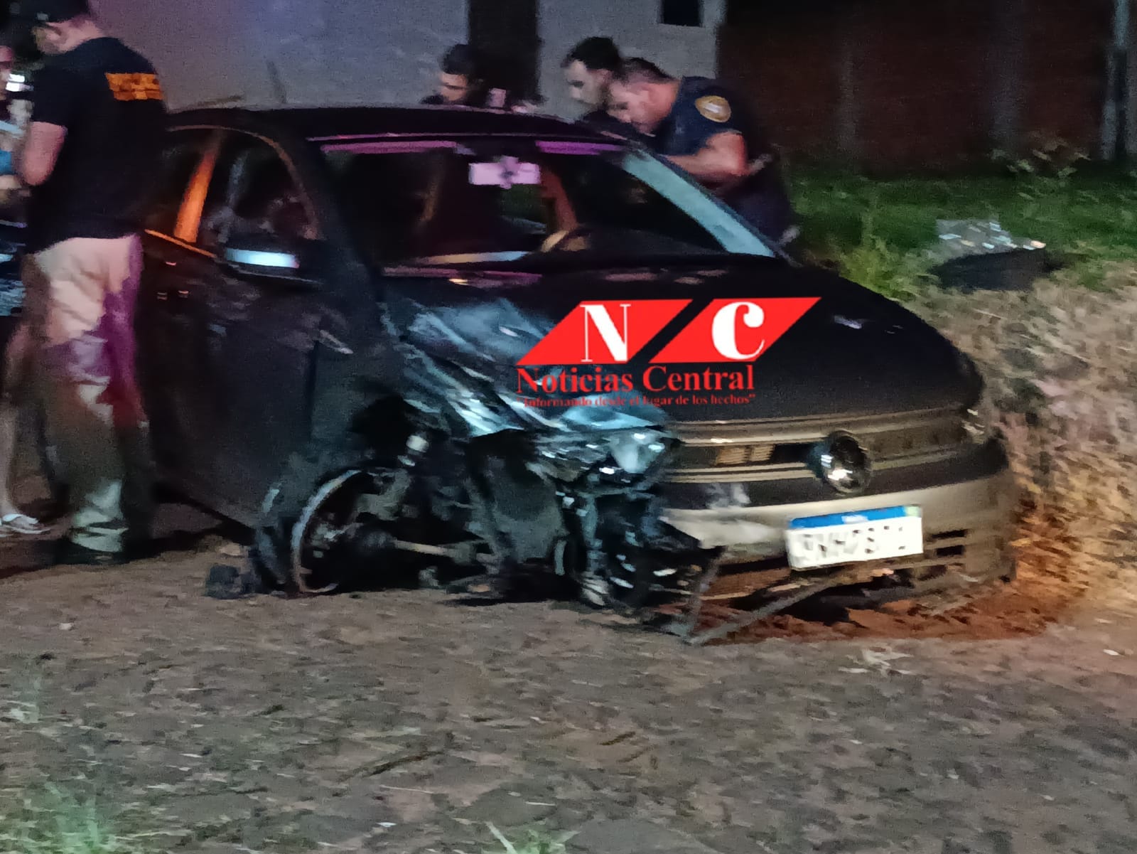 Individuo roba un automóvil en Ponta Porã y lo abandona en el barrio Guaraní tras accidente