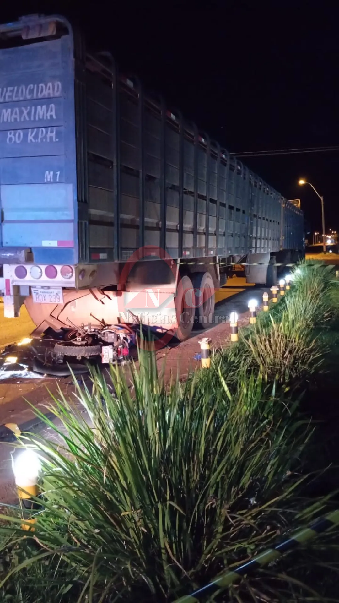 Ocupante de una motocicleta muere tras impactar contra un transganado en Cerro Corá