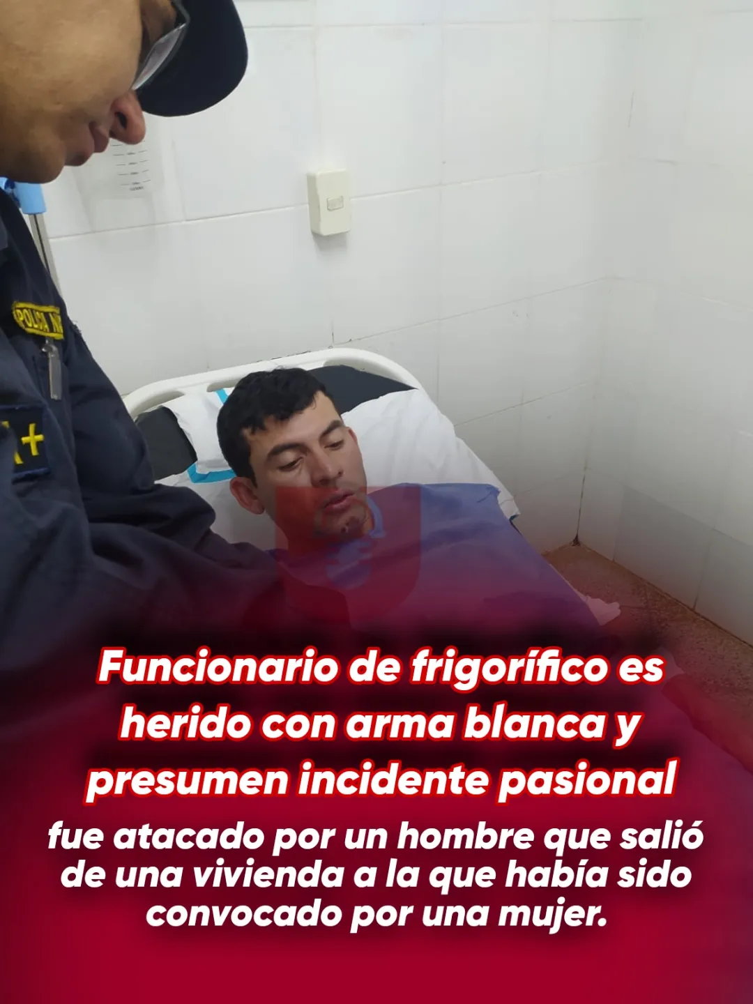 ¿Cita romántica?  Casi terminó en tragedia: Hombre herido por arma blanca