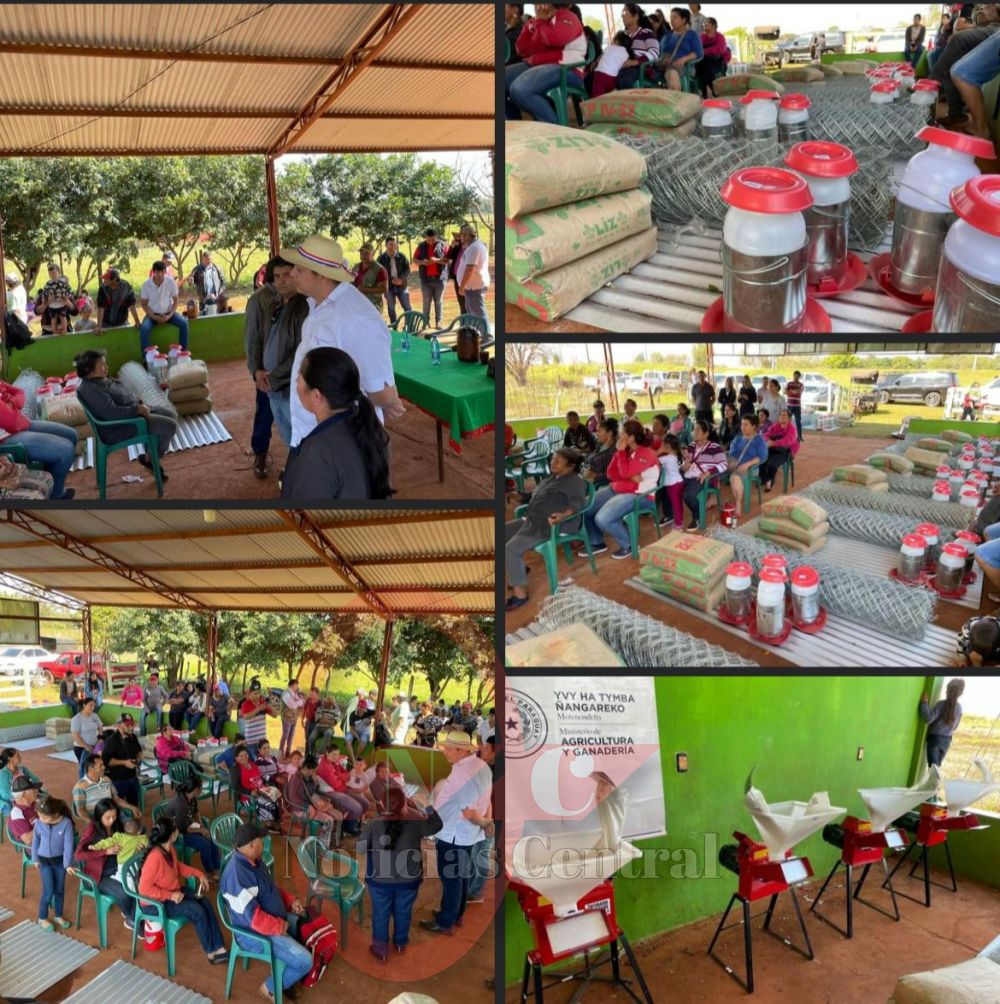Productores de Ybype fueron beneficiados con productos agrícolas 
