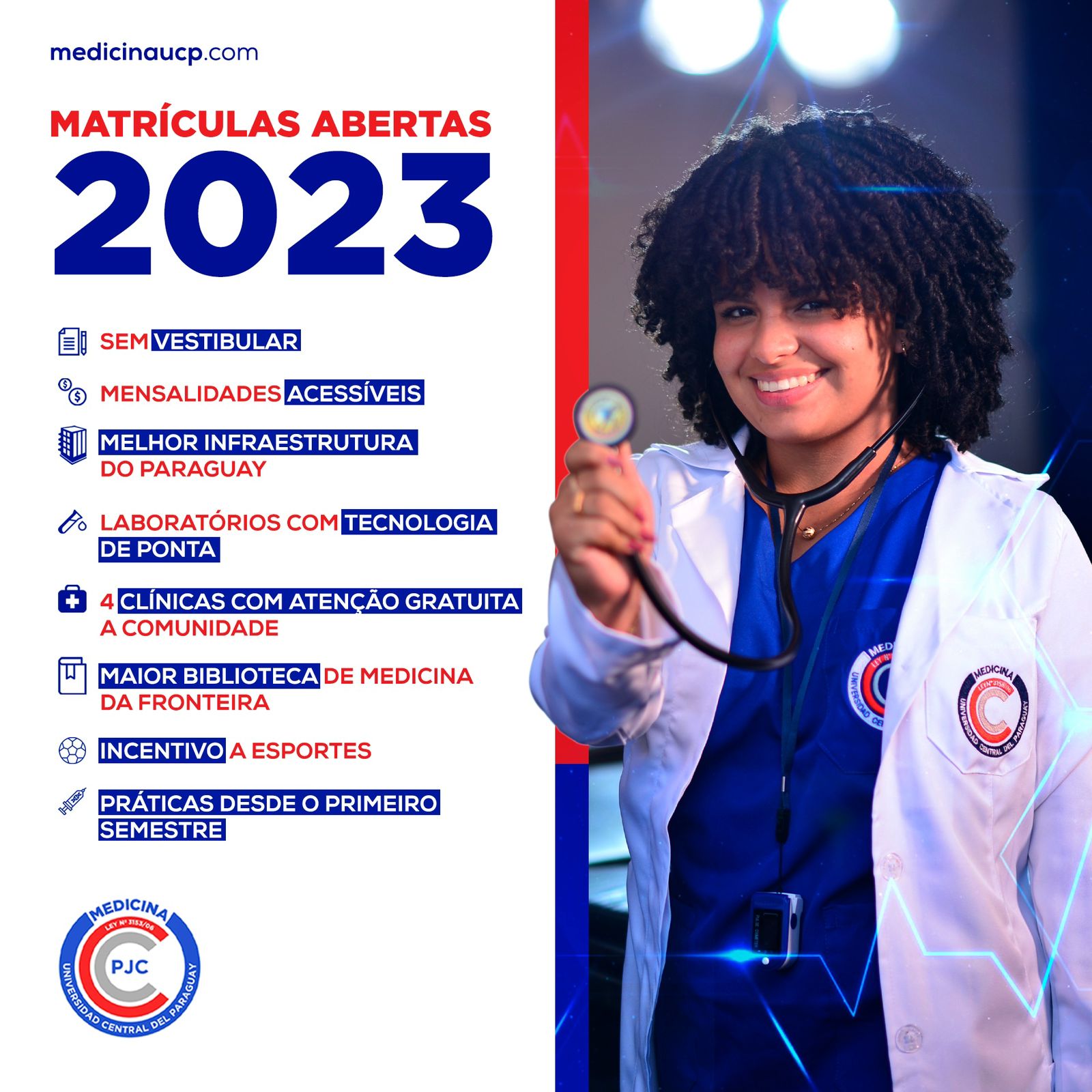 UCP abre inscripciones para nuevas carreras de medicina en Paraguay