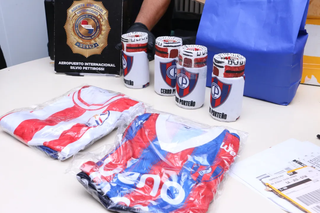 Quisieron enviar a Arabia Saudita cocaína en vasos de Cerro