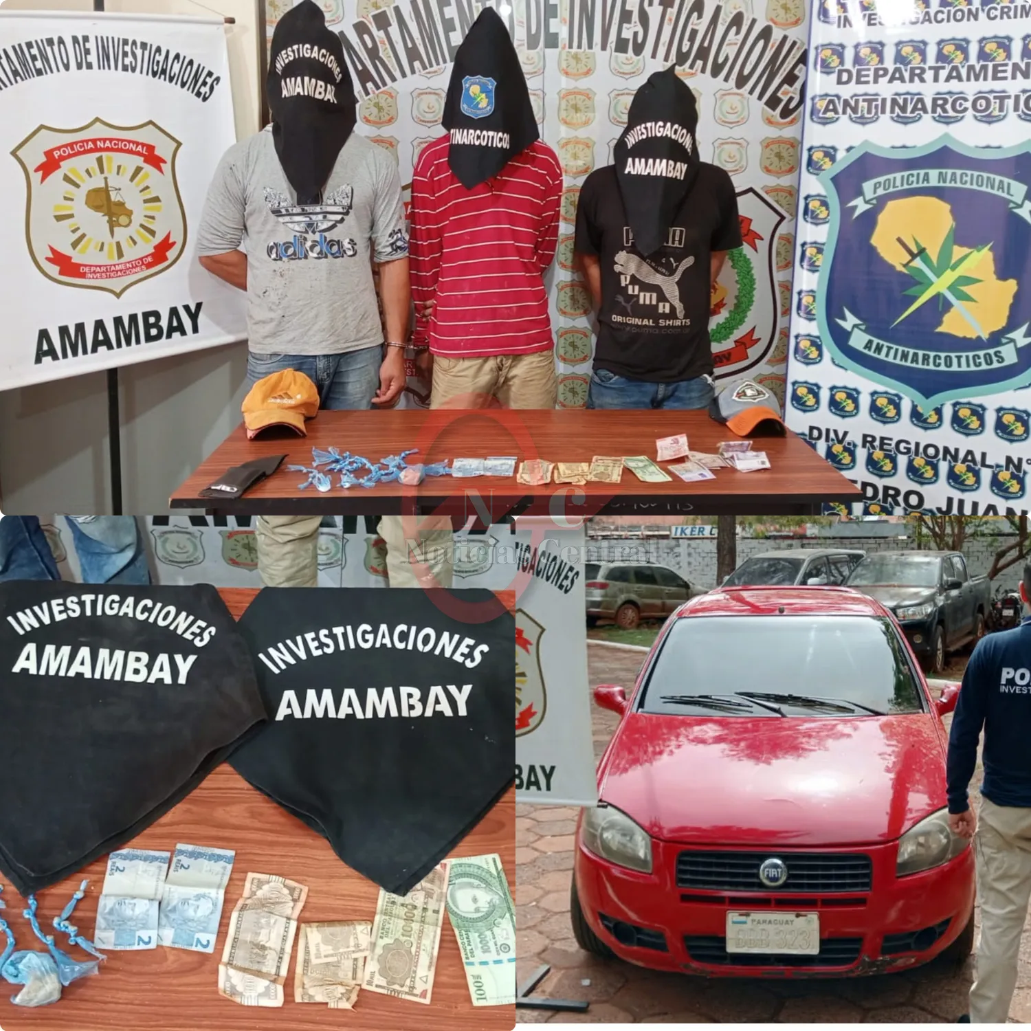 Aprehenden a tres personas por venta de drogas al menudeo en Pedro Juan Caballero