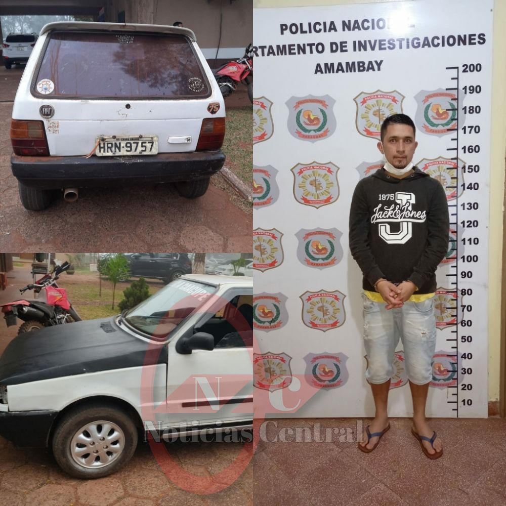 Recuperan vehículo hurtado y detienen a presunto autor