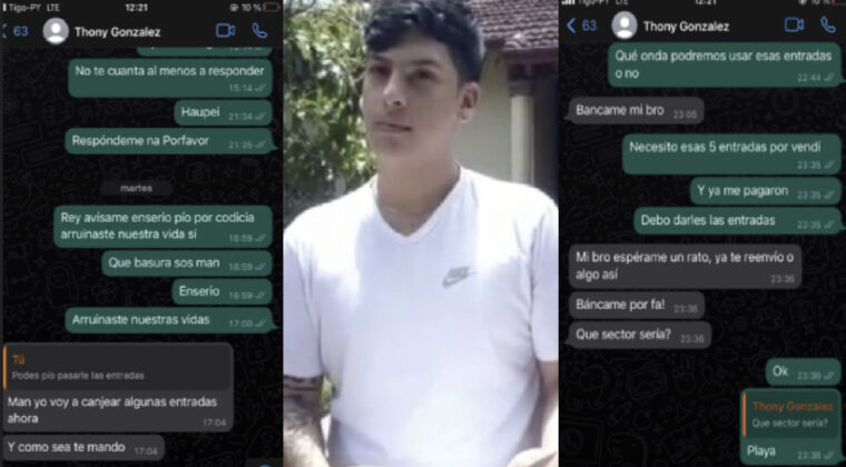 Compró entradas para el concierto, ahora debe G. 67 millones y está sin empleo