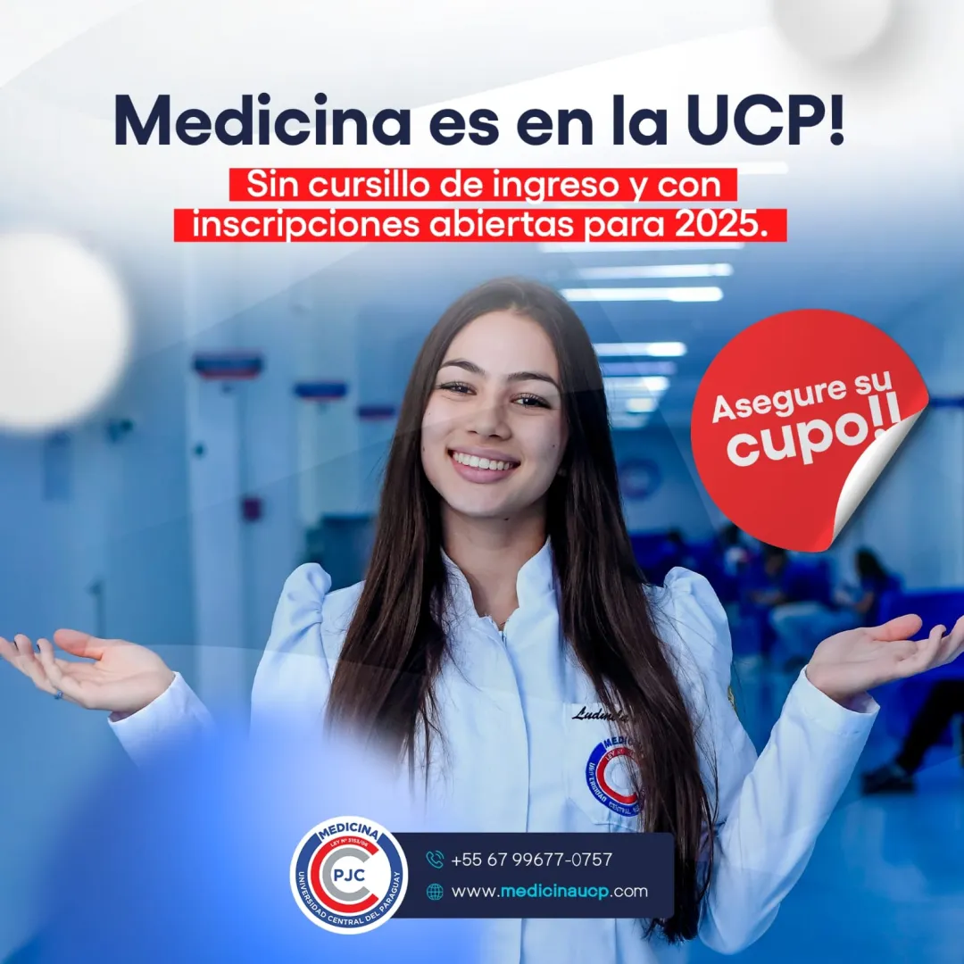 Medicina en Paraguay: UCP con inscripciones abiertas para 2025