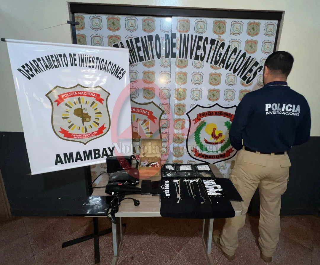 Recuperan objetos robados de vivienda del barrio San Juan Neuman 