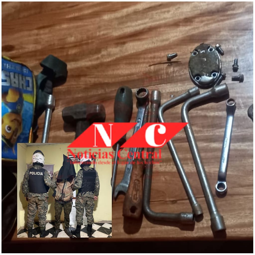 Detienen a ladrón de piezas de motos en el depósito del Ministerio Público