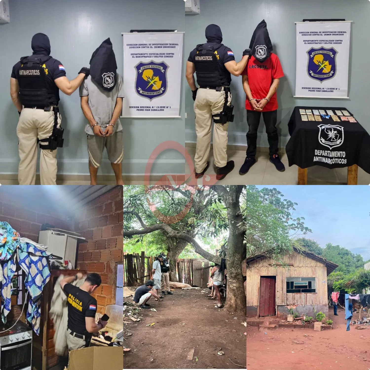 Dos procedimientos policiales en Pedro Juan Caballero culminan con detención e incautación de drogas