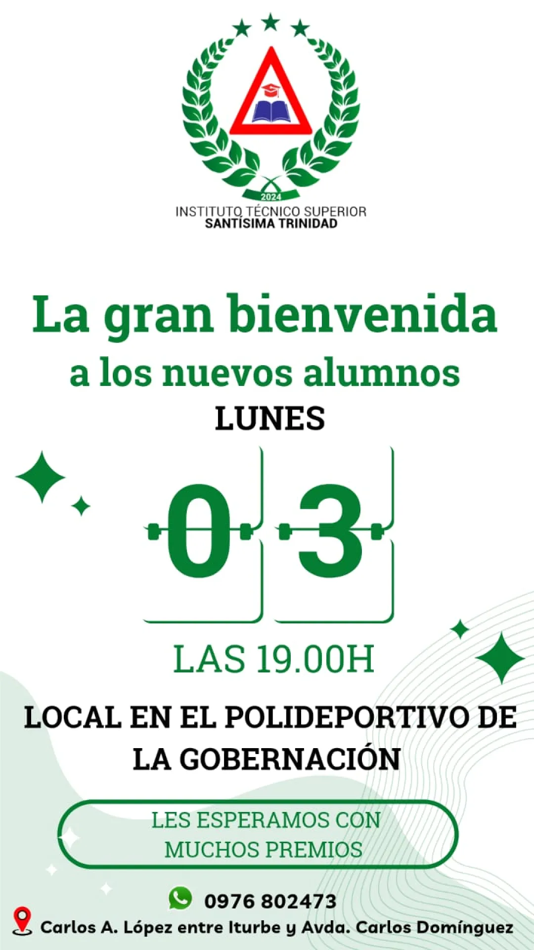 Gran apertura de alumnos en el Instituto de Santísima Trinidad