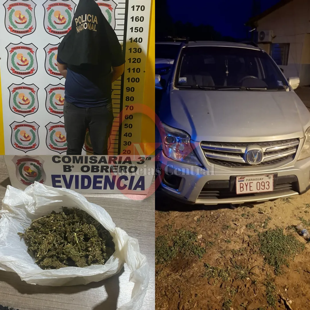 Conductor es detenido con marihuana y sin licencia de conducir en Pedro Juan Caballero