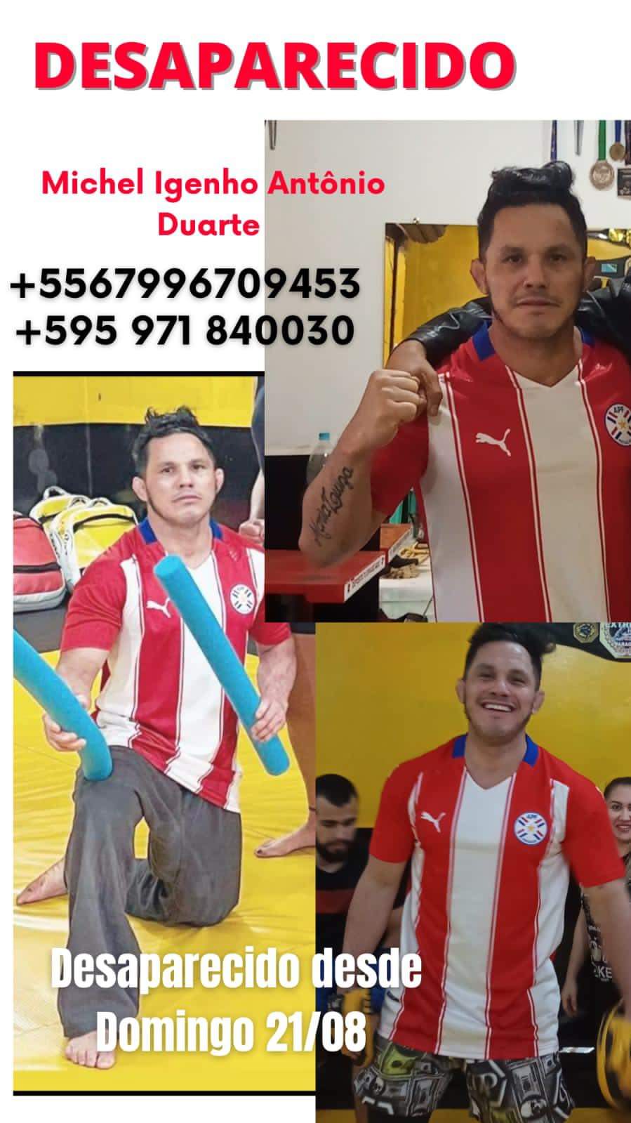 Conocido instructor brasileño  de artes marciales se encuentra desaparecido