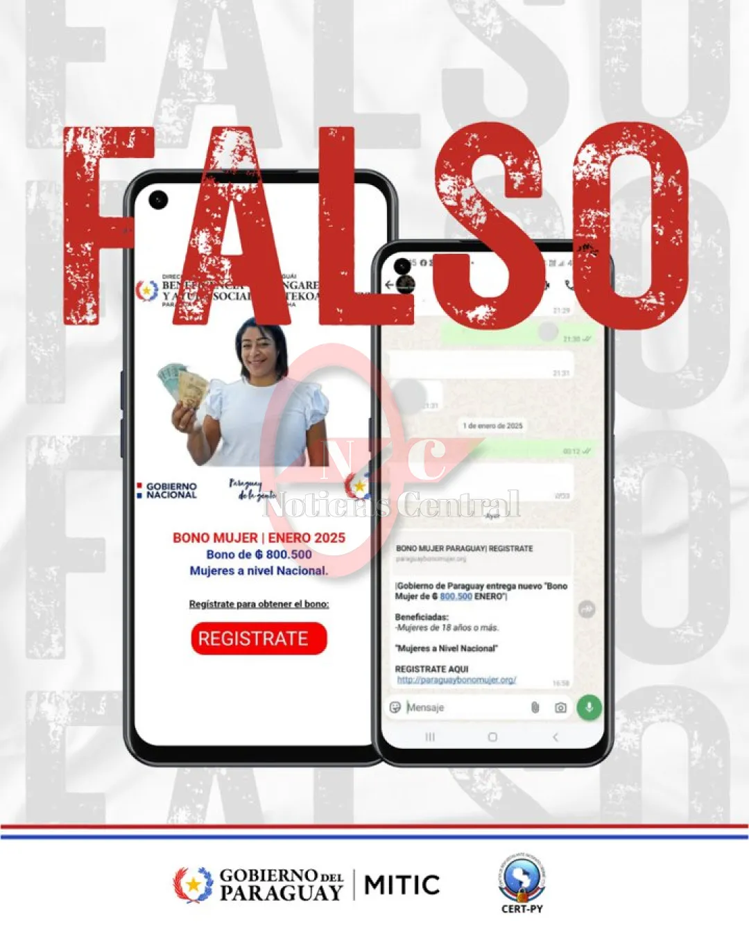 Ciberdelincuentes ofrecen “bono mujer”, un falso subsidio para robar cuentas bancarias