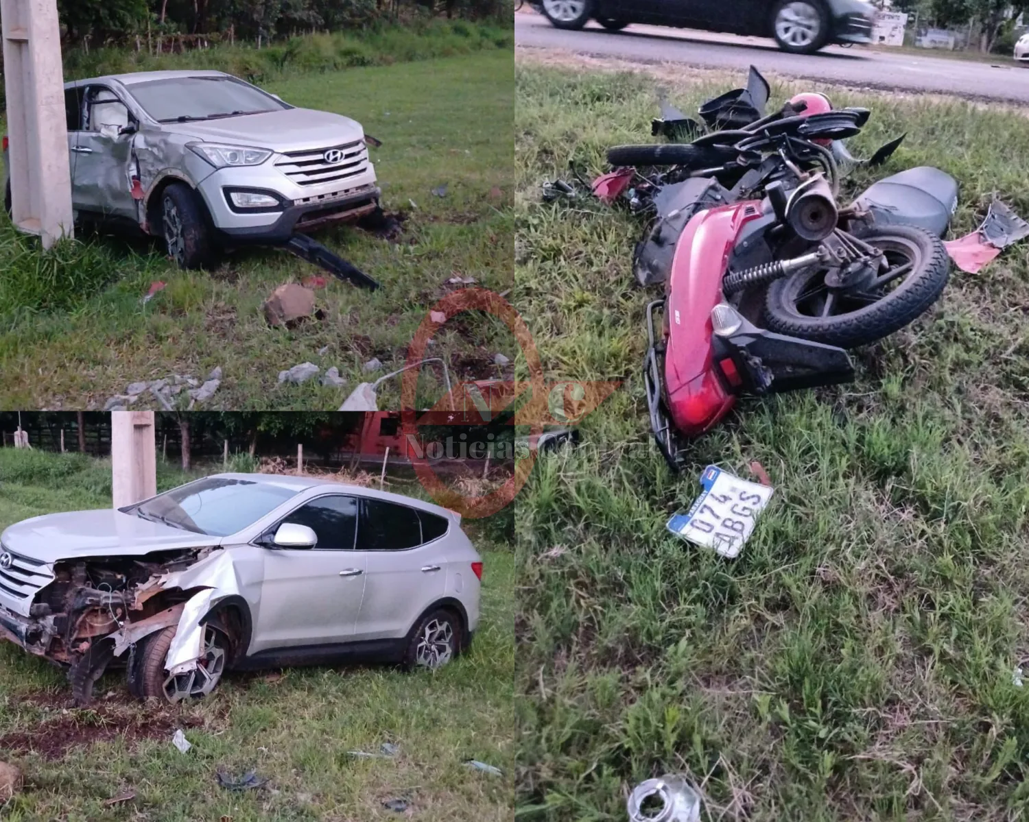 Tragedia en Coronel Oviedo: madre e hija fallecen tras accidente de tránsito en motocicleta