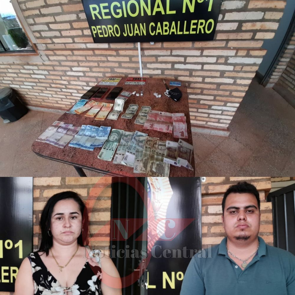 Taxista y funcionaria Municipal son detenidos con droga 