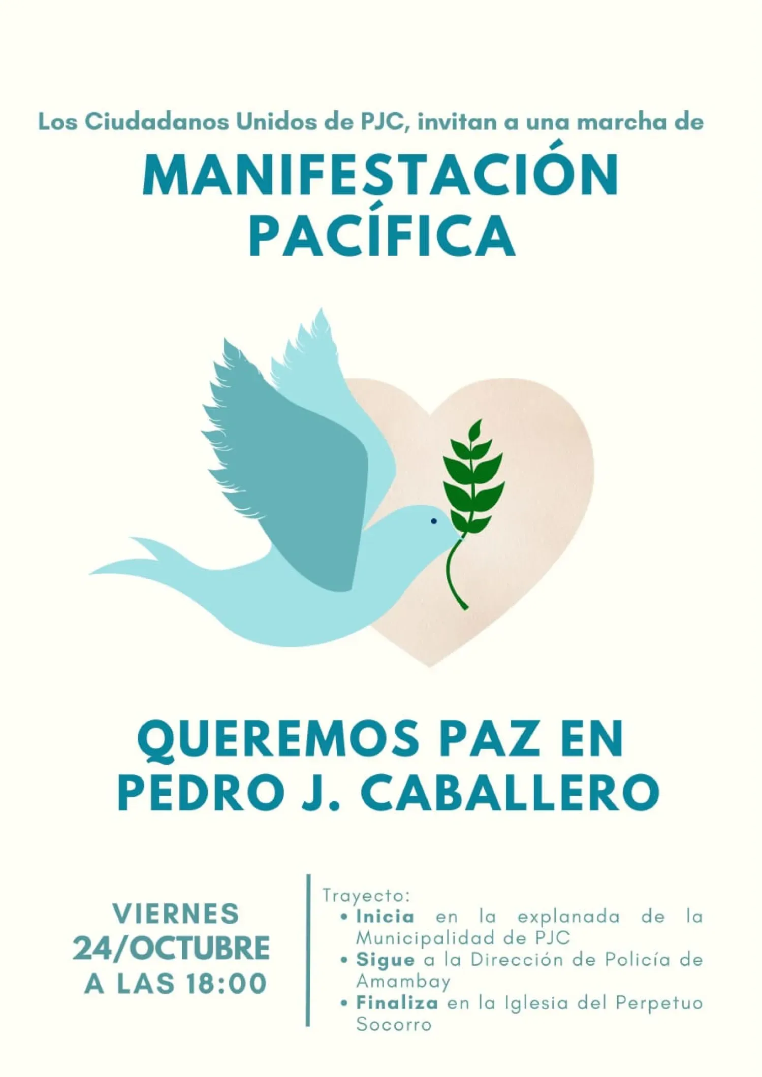 Pedro Juan Caballero se moviliza: ciudadanía convoca a una gran marcha pacífica por la seguridad