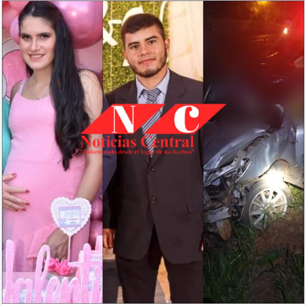 Bombera embarazada  de 9 meses y un joven fallecieron tras vuelvo vehícular en Itapúa