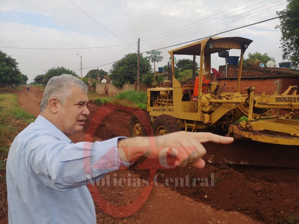 Intendente verifica avance de trabajos encarados por la Municipalidad 