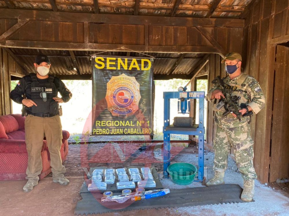 Senad detecta más de 12 kilos de cocaína en la colonia Victoria`i