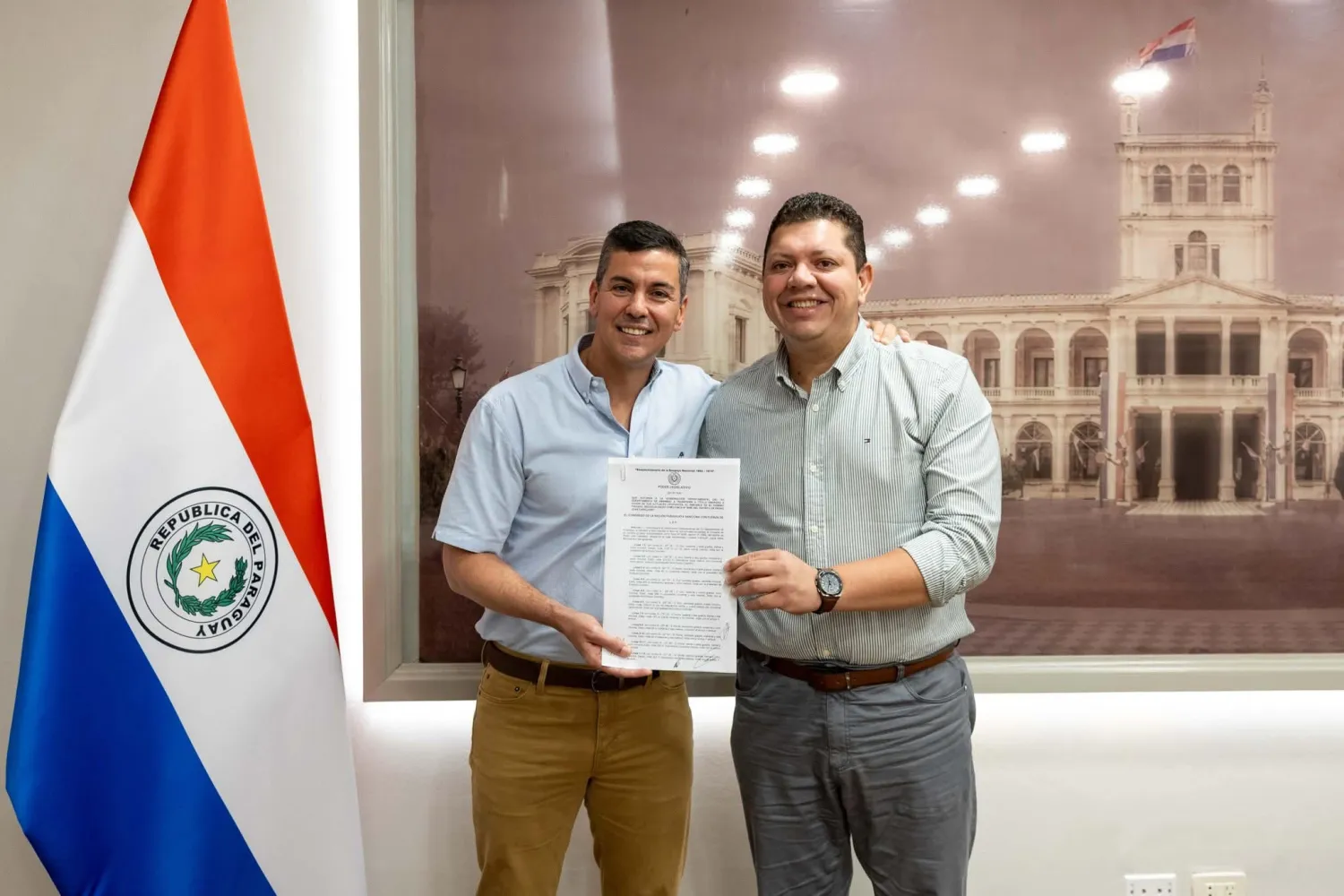 Gobernador de Amambay anuncia firma de ley que beneficia a la Colonia 204