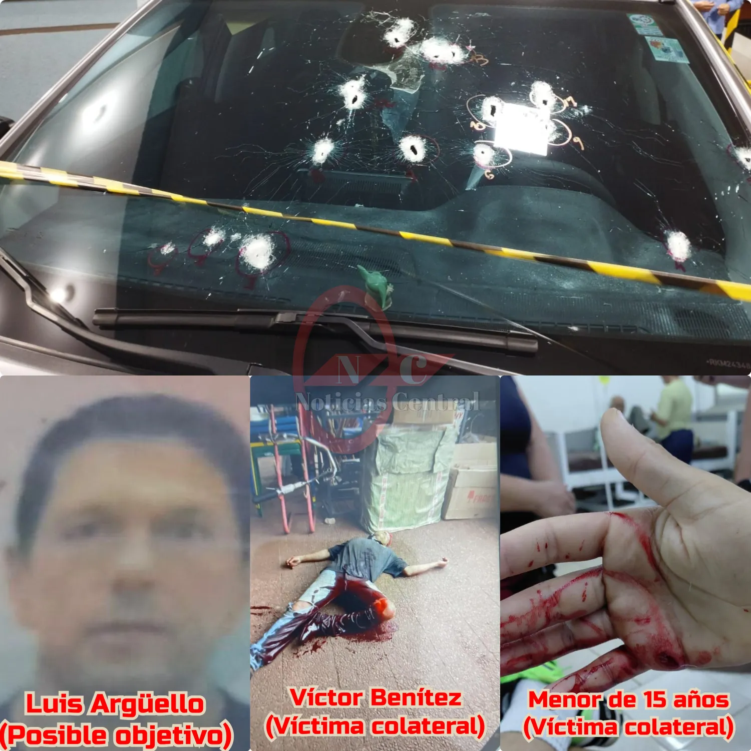 Violento ataque a tiros en Pedro Juan Caballero deja tres heridos, entre ellos un adolescente