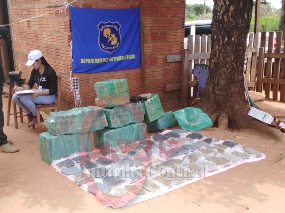 Incautan casi 200kg de marihuana en Capitán Bado 
