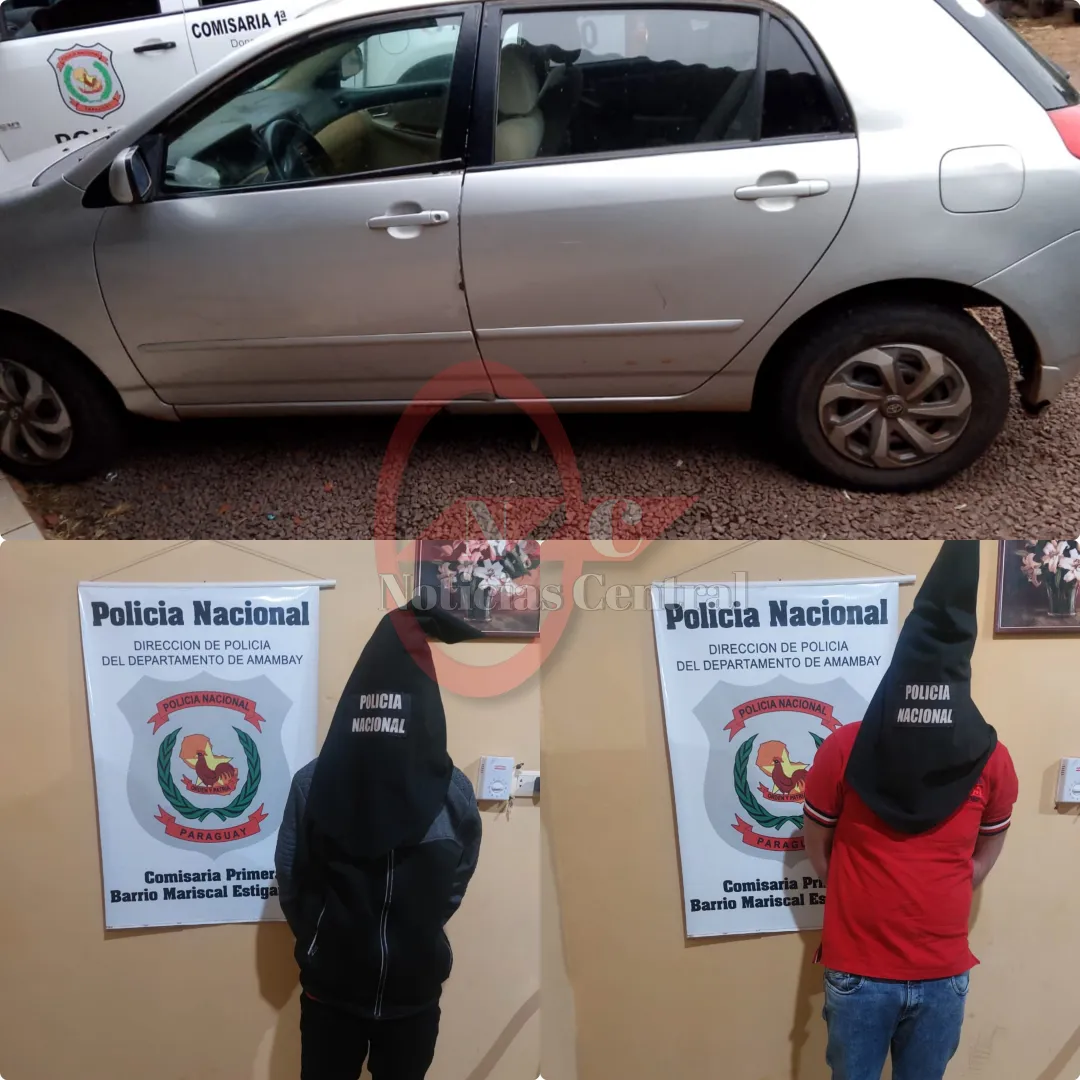 Detienen a dos jóvenes por robo de un arma de fuego a un agente policial