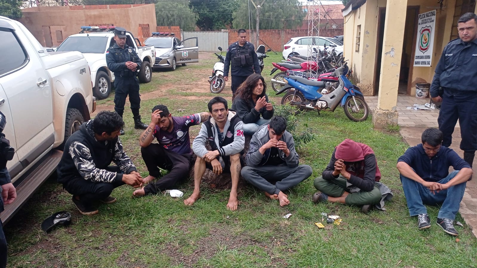 Agentes de la Comisaría 2da. detuvieron a 7 involucrados en hurto a carnicería