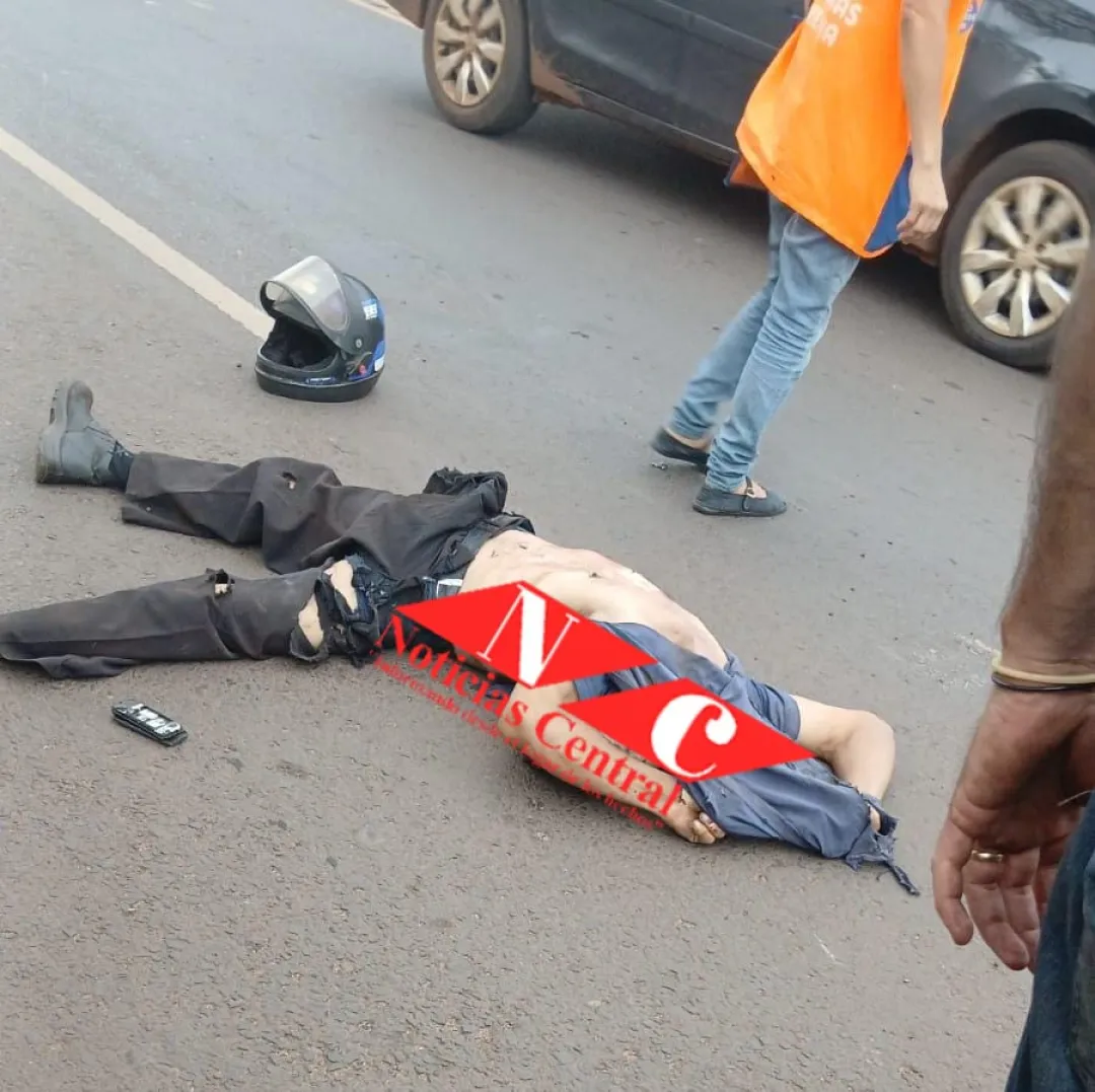 Motociclista brasileño fallece en accidente sobre la ruta PY05