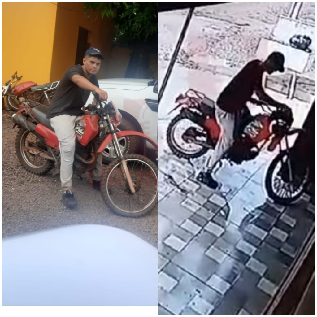 Joven cae con motocicleta hurtada y también por poseer orden de captura