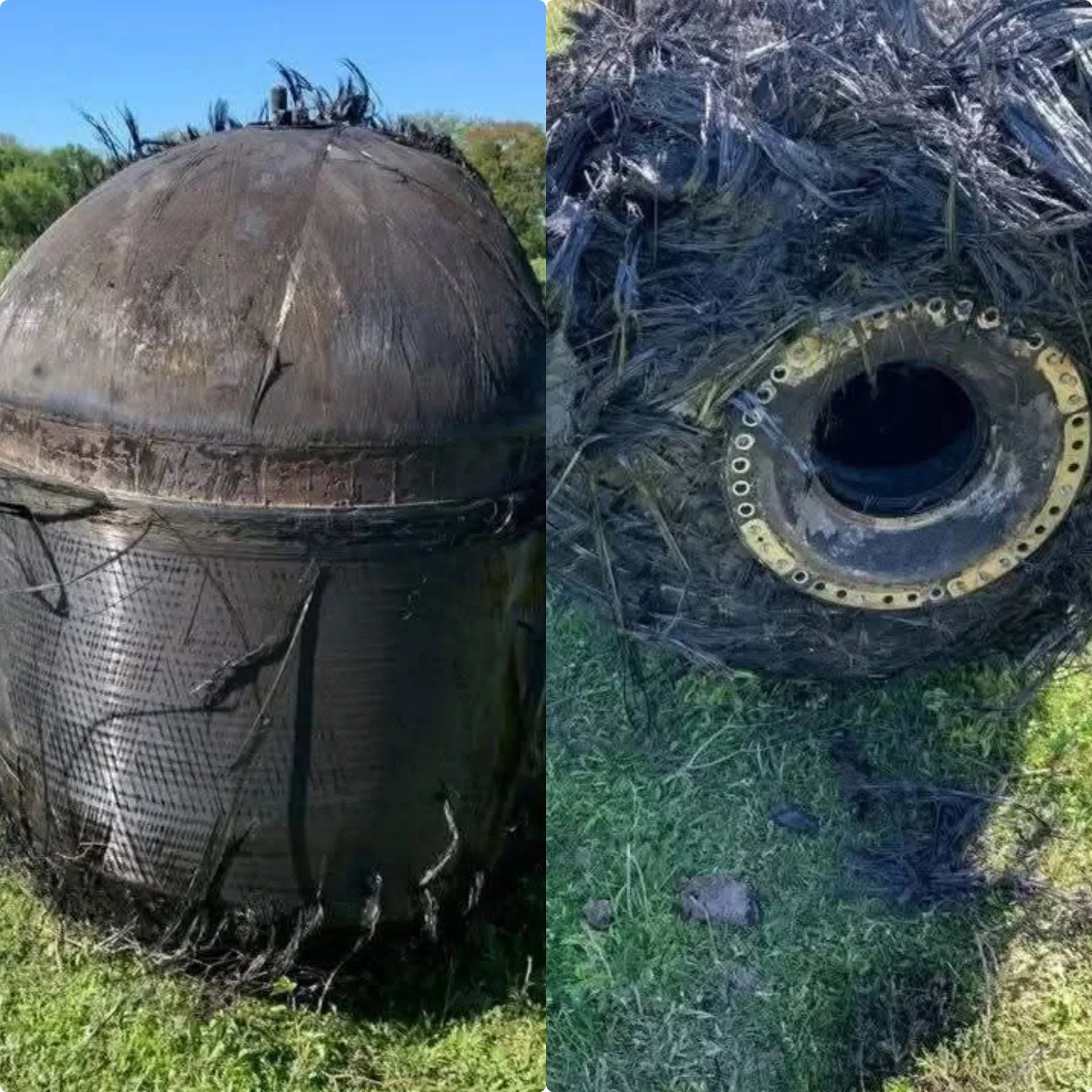 Insólito hallazgo en Puerto Tirol: un objeto metálico cayó del cielo