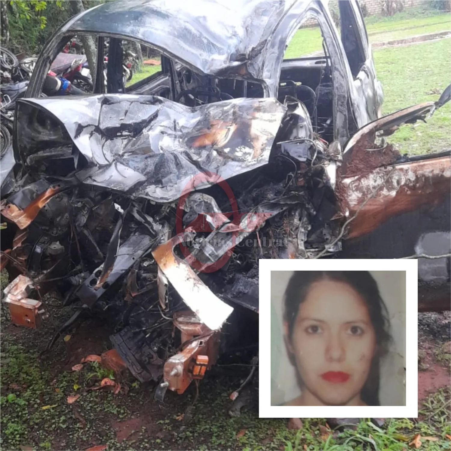 Hallan cadáver calcinado dentro de un automóvil en Juan León Mallorquín