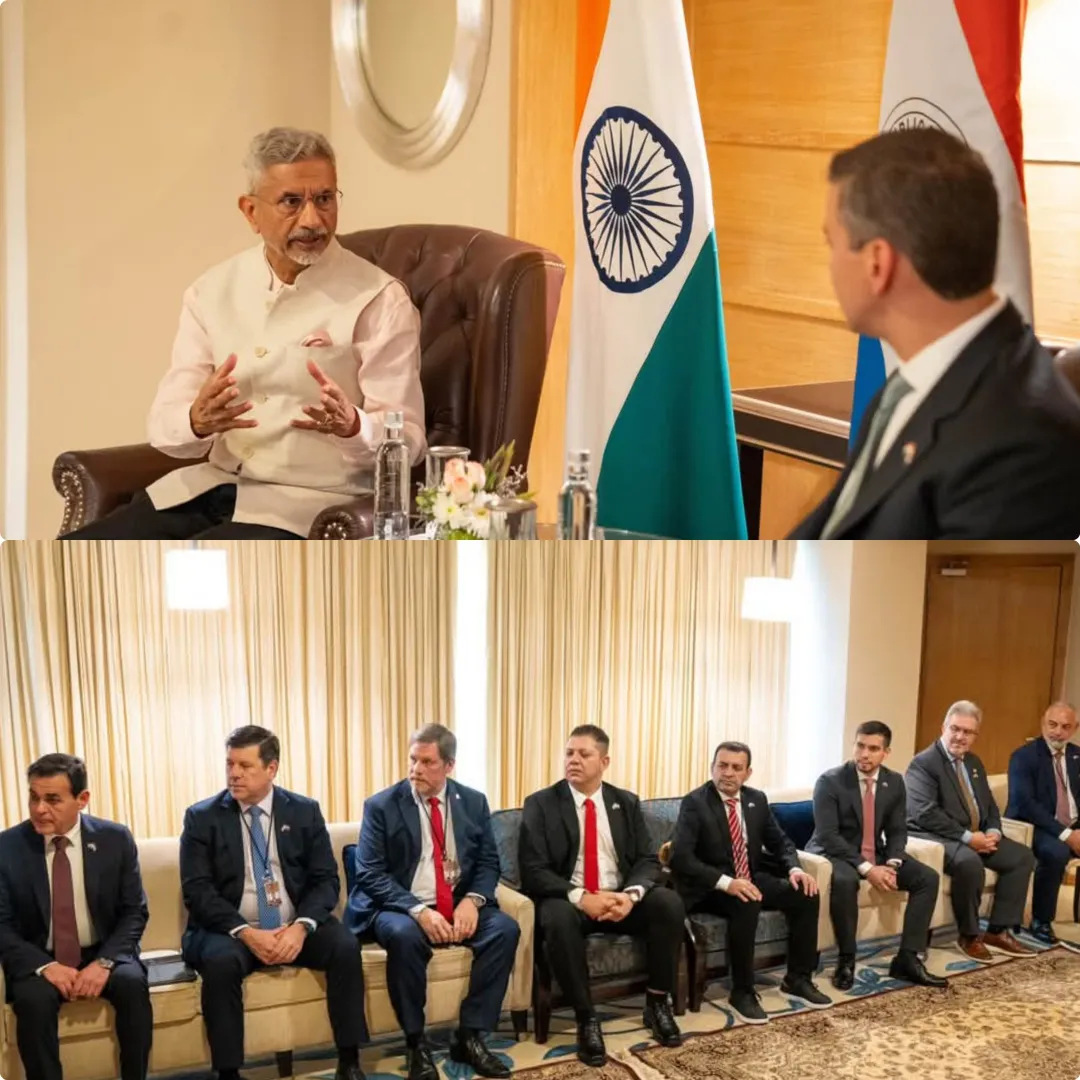 Juancho Acosta, único gobernador paraguayo presente en la reunión entre Santiago Peña y Narendra Modi