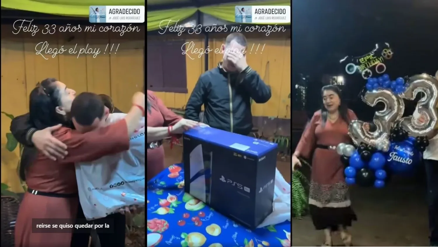 "Mamá regaló Play 5 a su “bebé de 33 años”: “Su corazón sigue siendo noble”