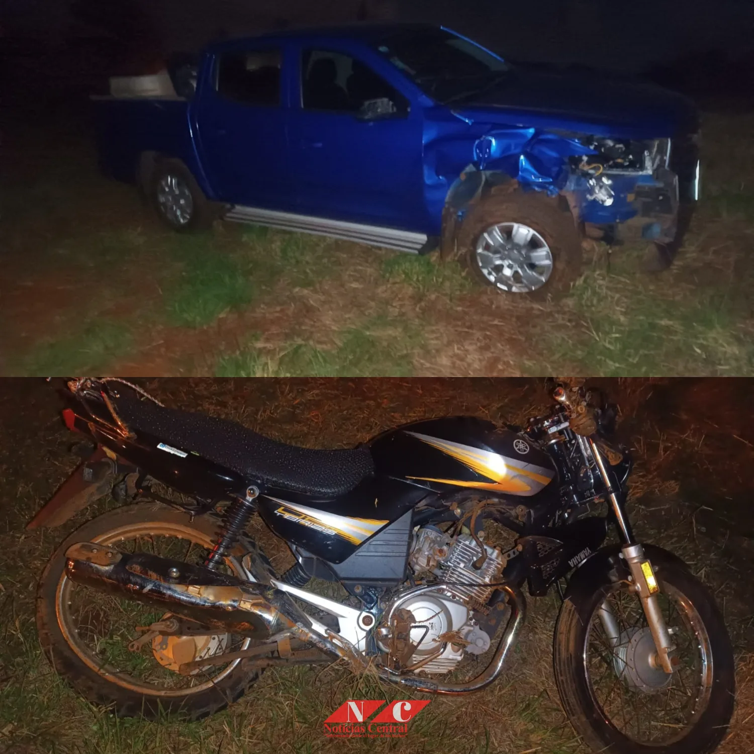 Pareja y su hija de 10 meses resultan heridas tras un accidente de tránsito en Cerro Corá